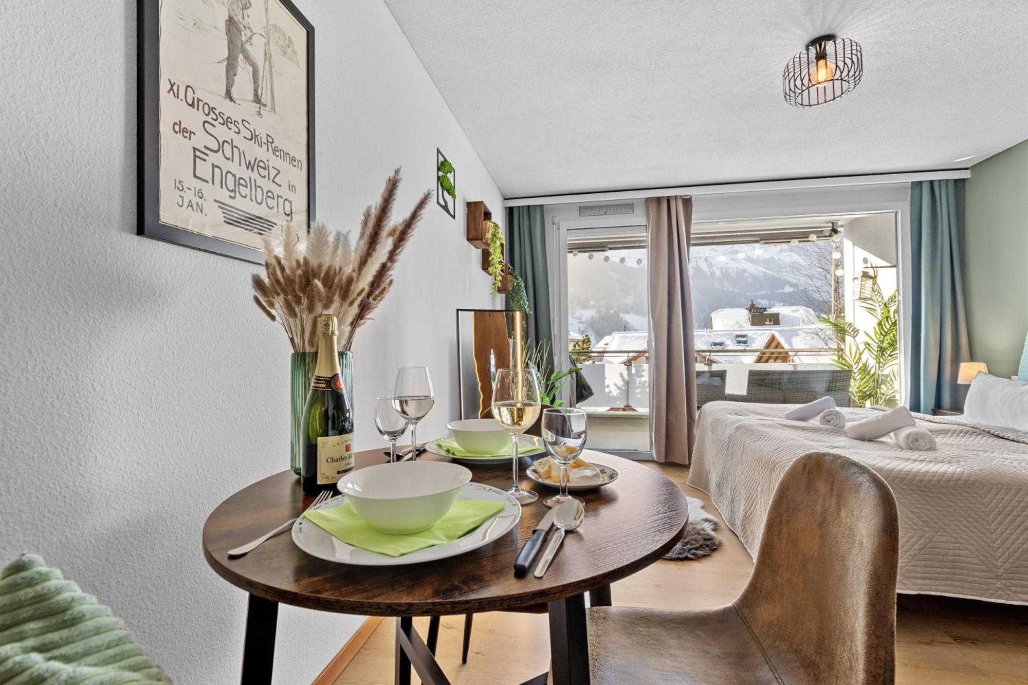 Zentrales Studio Mit Mega Bergblick, Titlis, Luzern, Lake, Kurpark Engelberg Ngoại thất bức ảnh